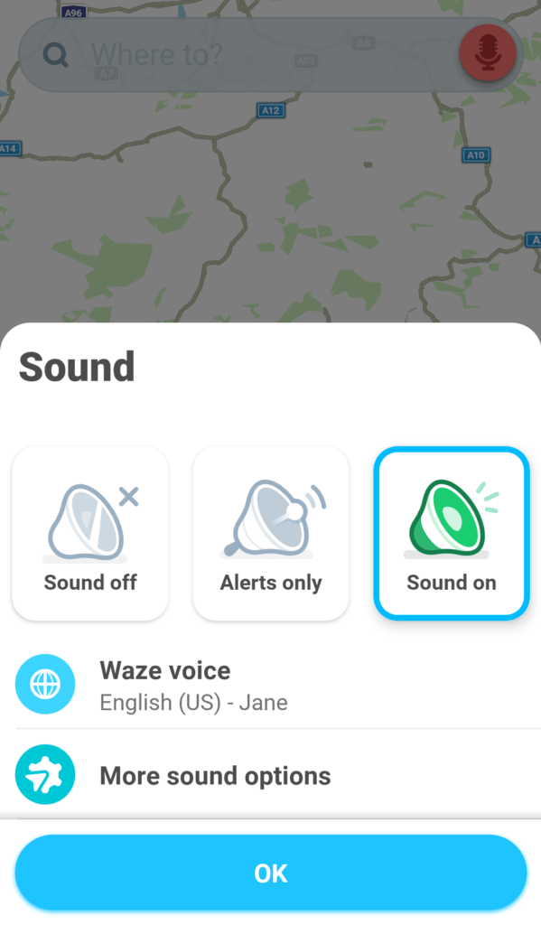 jak zmienić głos w waze